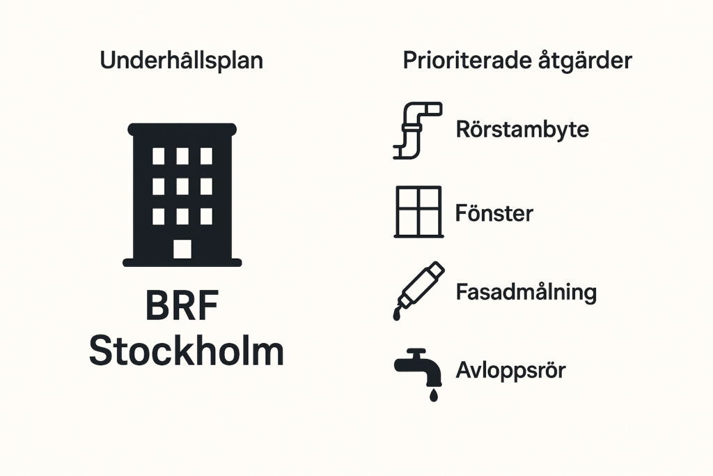 Underhållsplan och prioriterade åtgärder